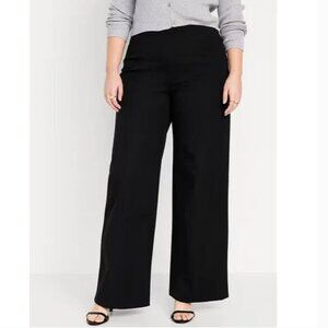 NWT! Old Navy Pixie Wide Leg Pull on Dress Pants. Womens Large Petite